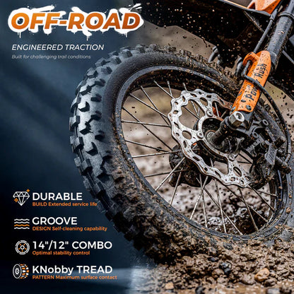 isinwheel Monster MT2 Electric Dirt Bike - 48V 22.5Ah 5000W, 35 MPH Max Speed, 60-Mile Range, 330 lbs Max Load - 100% Financing Available!