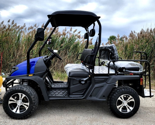 400cc GVX Gas Golf Cart UTV 4x4 With Snow Plow & Rear Flip Seat - All Wheel Drive ATV
