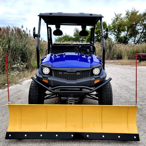 400cc GVX Gas Golf Cart UTV 4x4 With Snow Plow & Rear Flip Seat - All Wheel Drive ATV