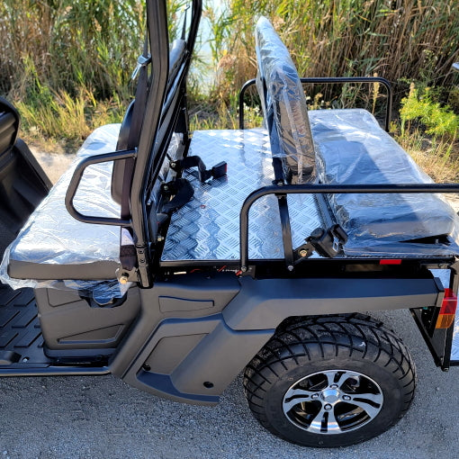 400cc GVX Gas Golf Cart UTV 4x4 With Rear Flip Seat Street Legal Light Package All Wheel Drive - BLUE