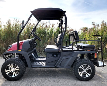 400cc GVX Gas Golf Cart UTV 4x4 With Rear Flip Seat Street Legal Light Package All Wheel Drive - Red