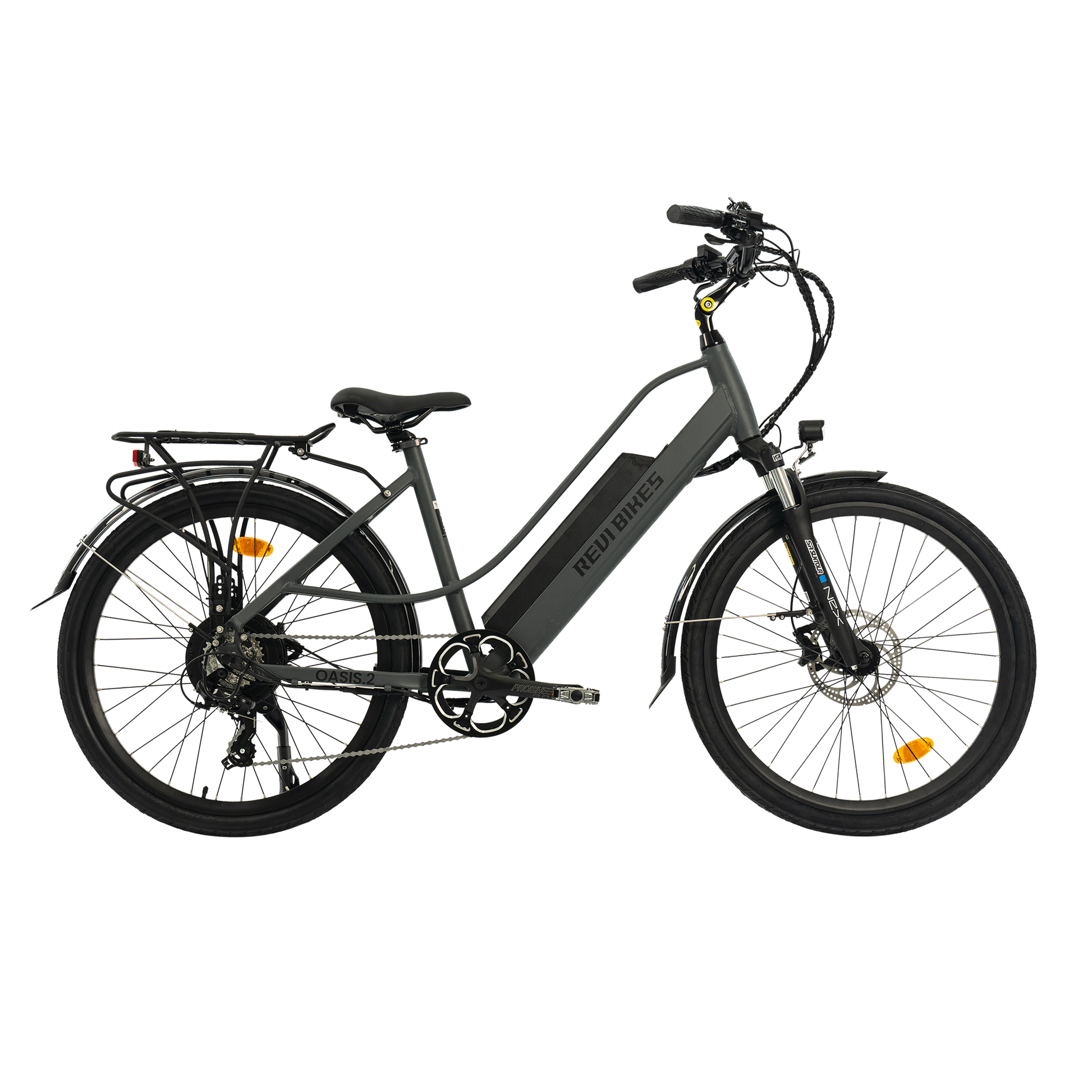 Revi Bikes Oasis.2 Step-Over or Step-Through Electric Commuter Bike - 48V 14Ah 350W 20 MPH - 100% Financing Available!