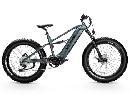 Velowave Brawny XM MTB Fat Tire Electric Mountain Bike - 48V 20Ah 1000W, 37MPH, Range 75 miles, hydraulic brakes - 100% Financing Available!