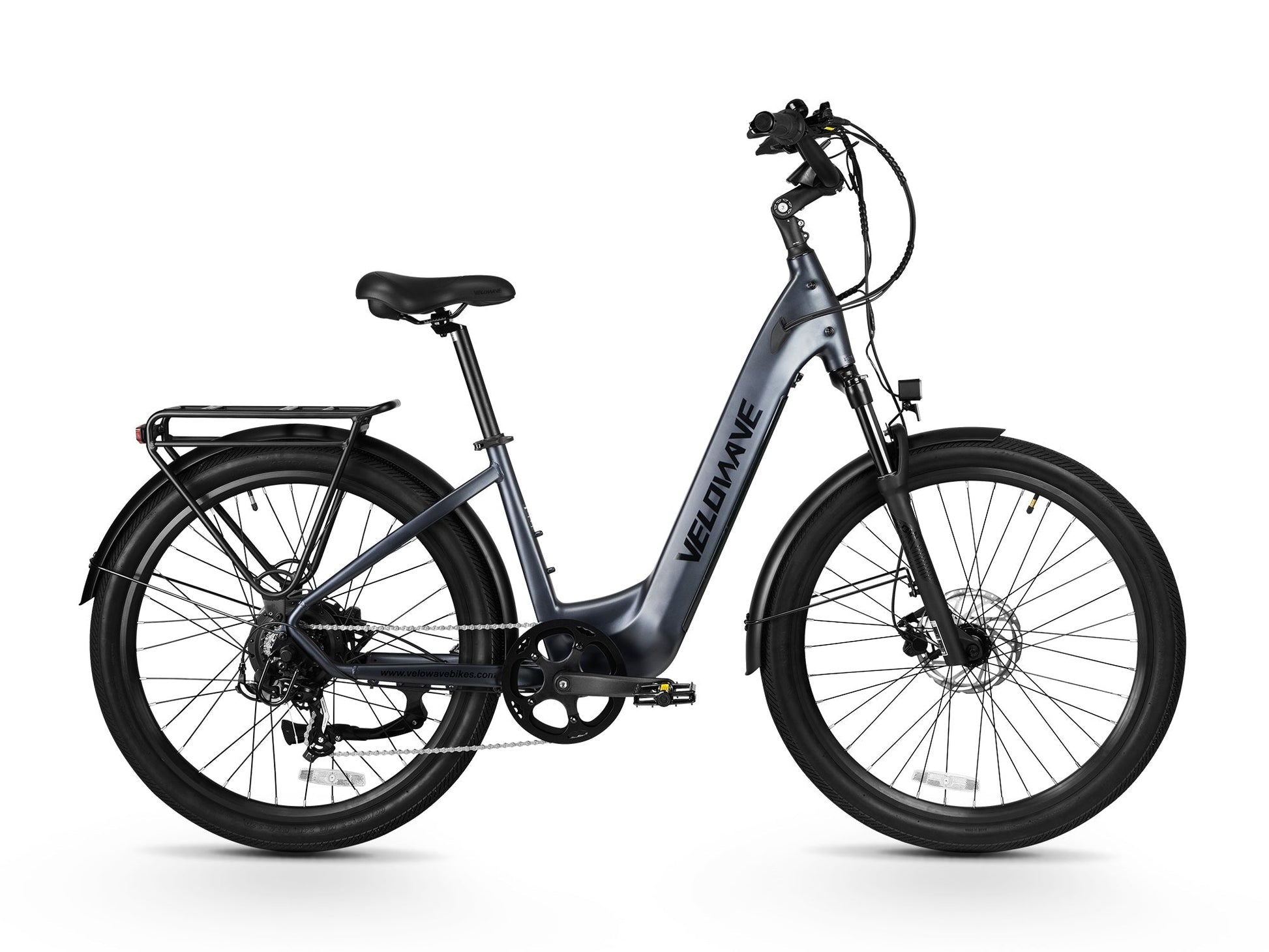 Velowave Breeze T Torque Sensor Step-Through Electric Bike - 48V 15Ah 500W, 28MPH, Max Range 90 Miles, Torque Sensor, Hydraulic Suspension, Hydraulic Brakes - 100% Financing Available!