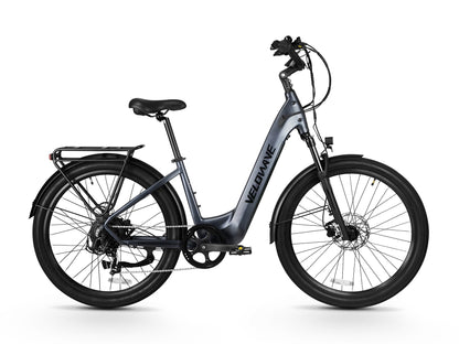 Velowave Breeze T Torque Sensor Step-Through Electric Bike - 48V 15Ah 500W, 28MPH, Max Range 90 Miles, Torque Sensor, Hydraulic Suspension, Hydraulic Brakes - 100% Financing Available!