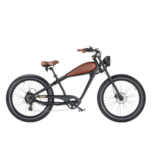 Revi Bikes Cheetah Fat‑Tire Electric Cafe Racer Bike 48v 17.5Ah 60 Mile Range 28mph - 100% Financing Available