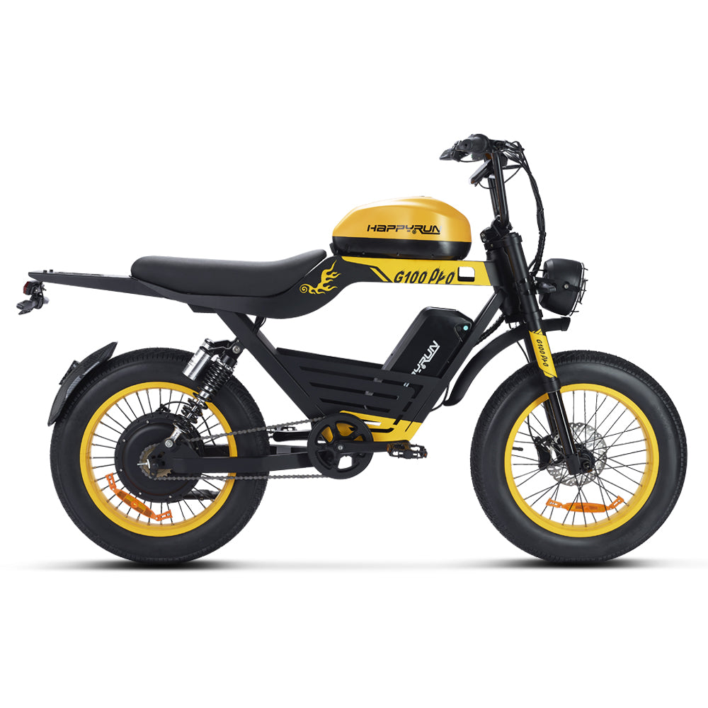 HappyRun | G100 Pro Electric Bike 6000W Dual Battery, 72V Power