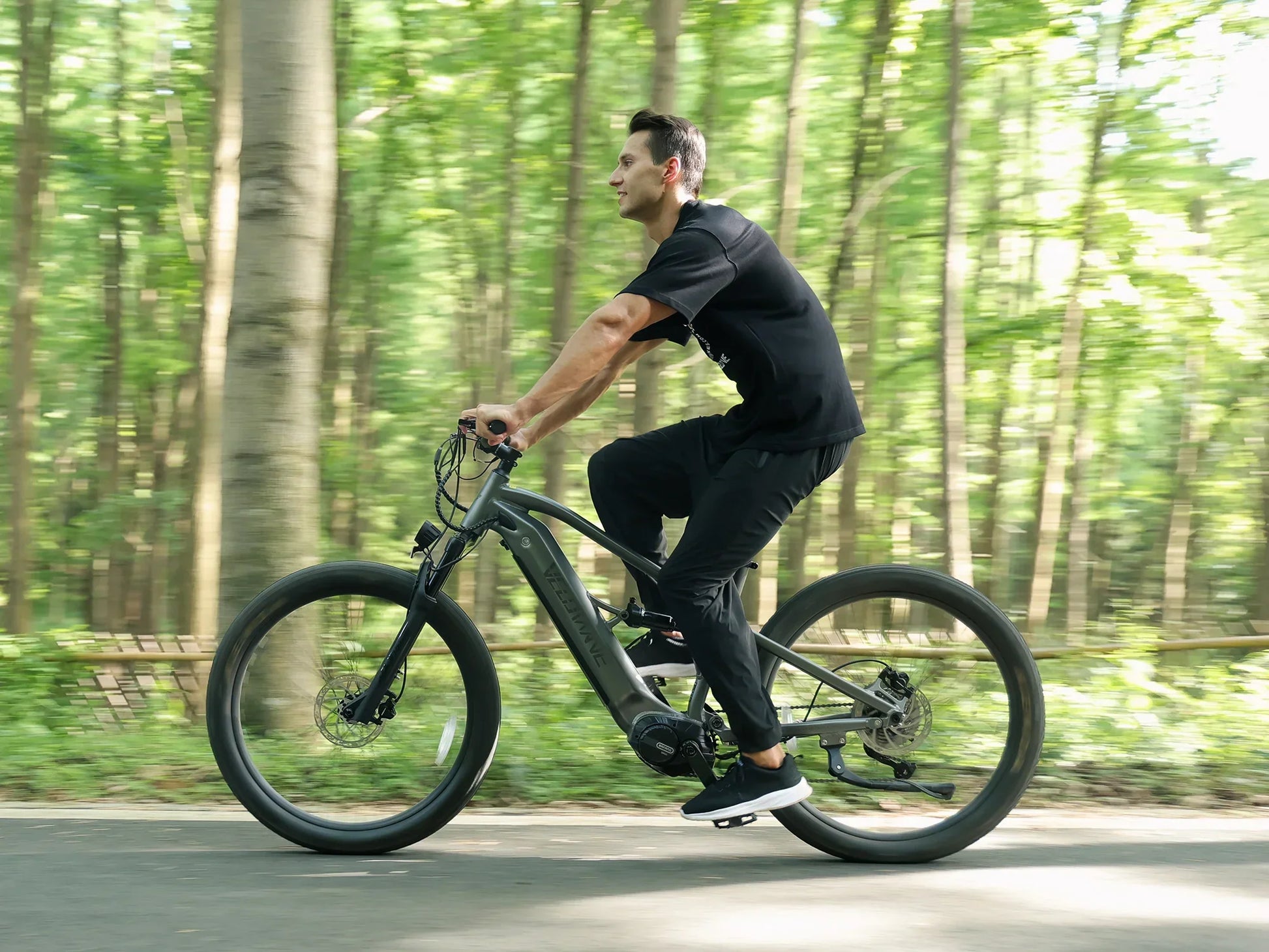 Velowave Forest SM MTB Electric Mountain Bike with Air Suspension - 48V 15Ah 500W, 28MPH, Range 60 Miles, Torque Sensor, Hydraulic Brakes - 100% Financing Available!