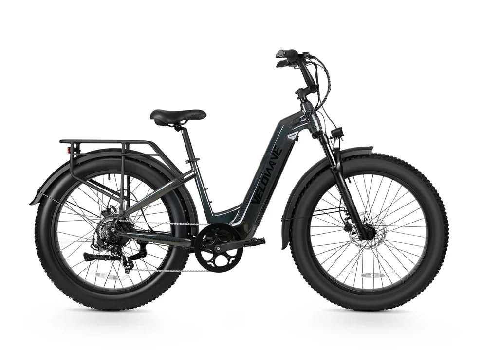 Velowave Ranger 3.0 Fat Tire Off‑Road Step-Over or Step-Through Electric Bike - 48V 15Ah 750W, 28MPH, Range 65 Miles, Torque Sensor, Hydraulic Brakes - 100% Financing Available!