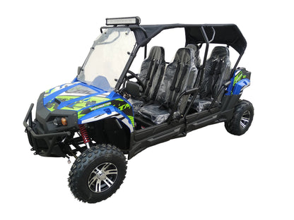 TrailMaster Challenger 4-200EX UTV side-by-side  Great Family Fun, Adjustable seat and steering Wheel, Throttle Limiter