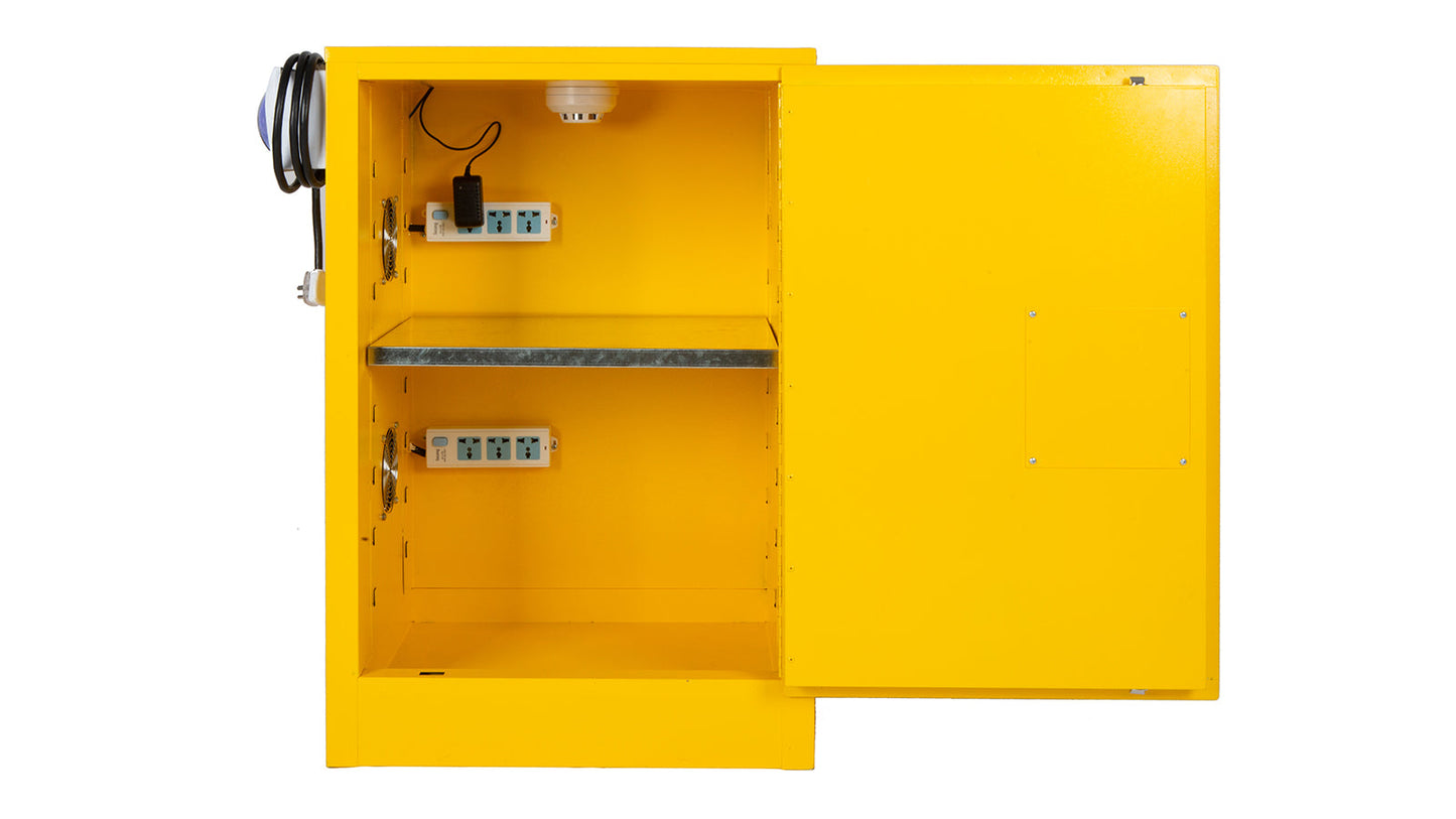 Eunorau | Safety Charging Station 12 Gallon with 1 Smoke Alarm, 6 Charging Ports | BTCC01245
