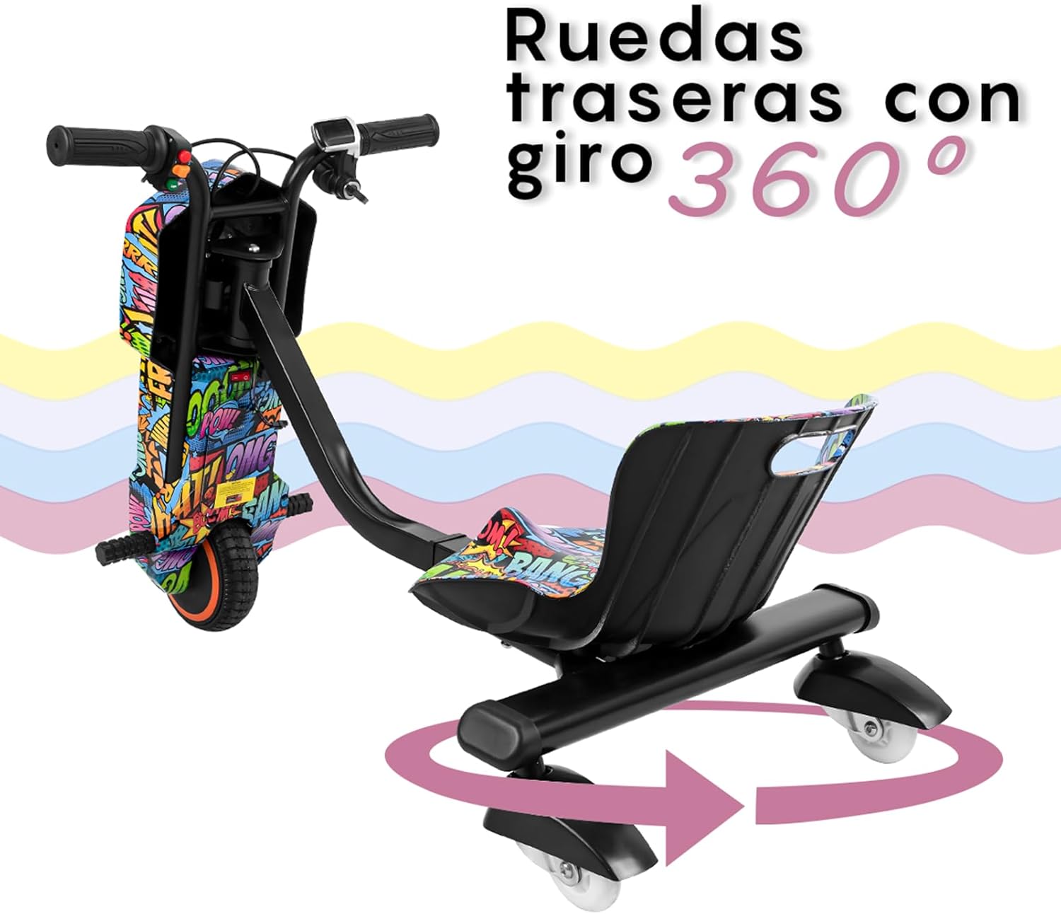 Childrens Electric Drift Car Super Power Scooter Age 3+
