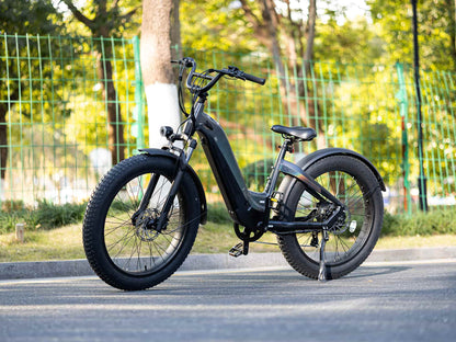 Velowave Grace 2.0 Step-Thru Electric Fat Tire Commuter E-Bike - 48V 20Ah  750W, 28MPH, Range 80 Miles, Torque Sensor, Dual Hydraulic Brakes, Hydraulic Suspension - 100% Financing Available!