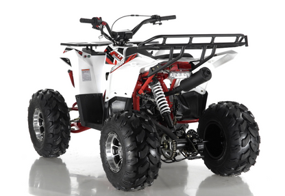 Commander DLX 125cc Larger Mid Size Youth ATV,  Automatic With Reverse Available, with Chrome Rims G16 16 YEAR OLD AND UP, CA Legal