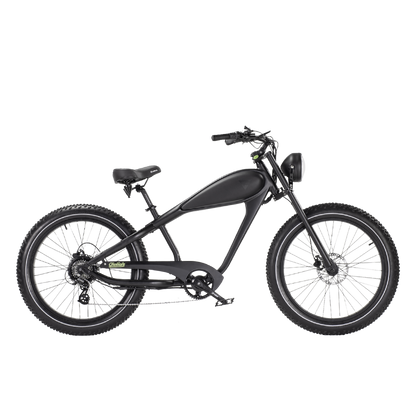 Revi Bikes Cheetah Fat‑Tire Electric Cafe Racer Bike 48v 17.5Ah 60 Mile Range 28mph - 100% Financing Available