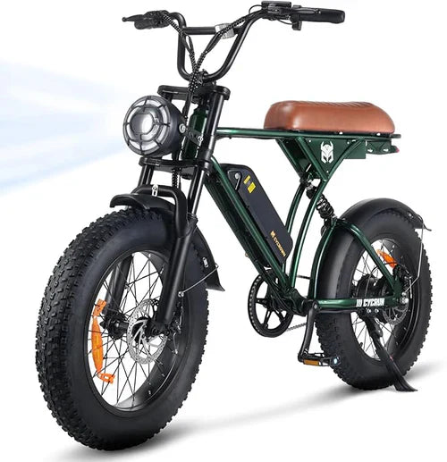 Cycrown CycRun Vintage Design Electric Bike - 36V 500W (1000W Peak), full suspension, max load 330 lbs - 100% Financing Available!