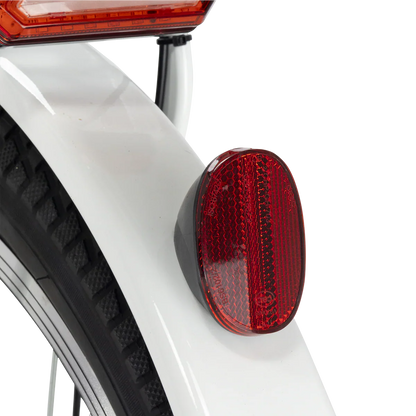 NAKTO CAMEL 2 Step-Thru 26" - 48V,  10Ah, 500W Hub Motor Electric Cruiser Bike - 100% Financing Available! White