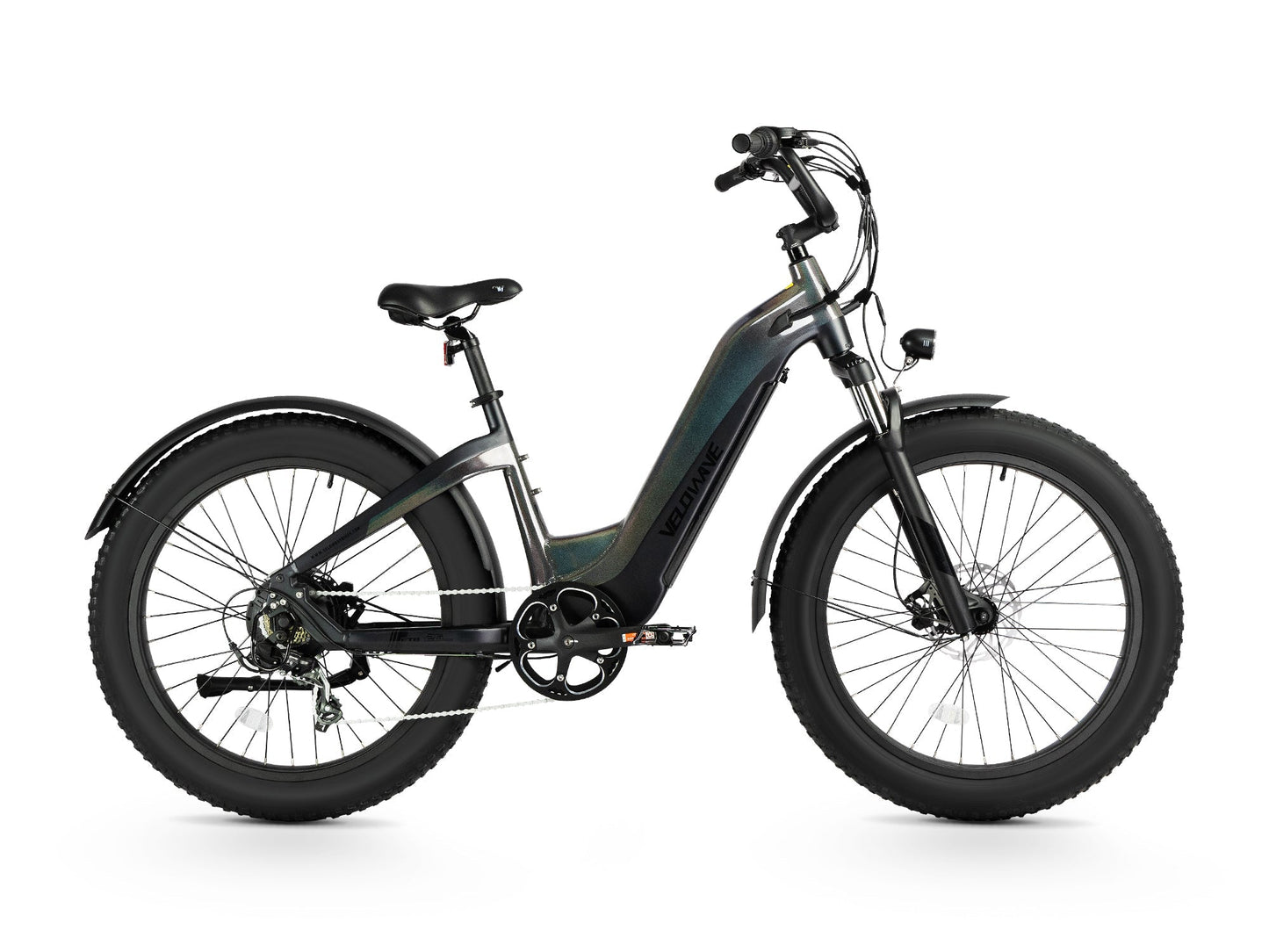 Velowave Grace 2.0 Step-Thru Electric Fat Tire Commuter E-Bike - 48V 20Ah  750W, 28MPH, Range 80 Miles, Torque Sensor, Dual Hydraulic Brakes, Hydraulic Suspension - 100% Financing Available!