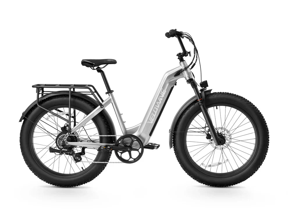 Velowave Ranger 2.0 Fat Tire All-Terrain Step-Over or Step-Through Electric Bike - 48V 15Ah 750W, 28MPH, Range 65 Miles, Hydraulic Suspension, Dual Hydraulic Brakes - 100% Financing Available!