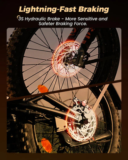 isinwheel R8 Electric Dirt Bike - 48V 27Ah 3000W, 35 MPH Max Speed, 150-Mile Range, 330 lbs Max Load - 100% Financing Available!