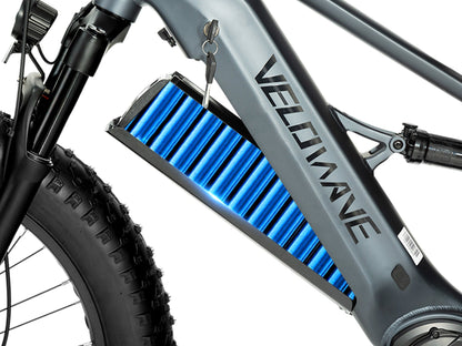 Velowave Brawny XM MTB Fat Tire Electric Mountain Bike - 48V 20Ah 1000W, 37MPH, Range 75 miles, hydraulic brakes - 100% Financing Available!