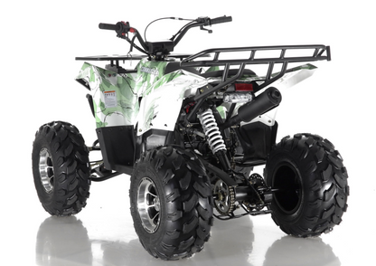 Commander DLX 125cc Larger Mid Size Youth ATV,  Automatic With Reverse Available, with Chrome Rims G16 16 YEAR OLD AND UP, CA Legal