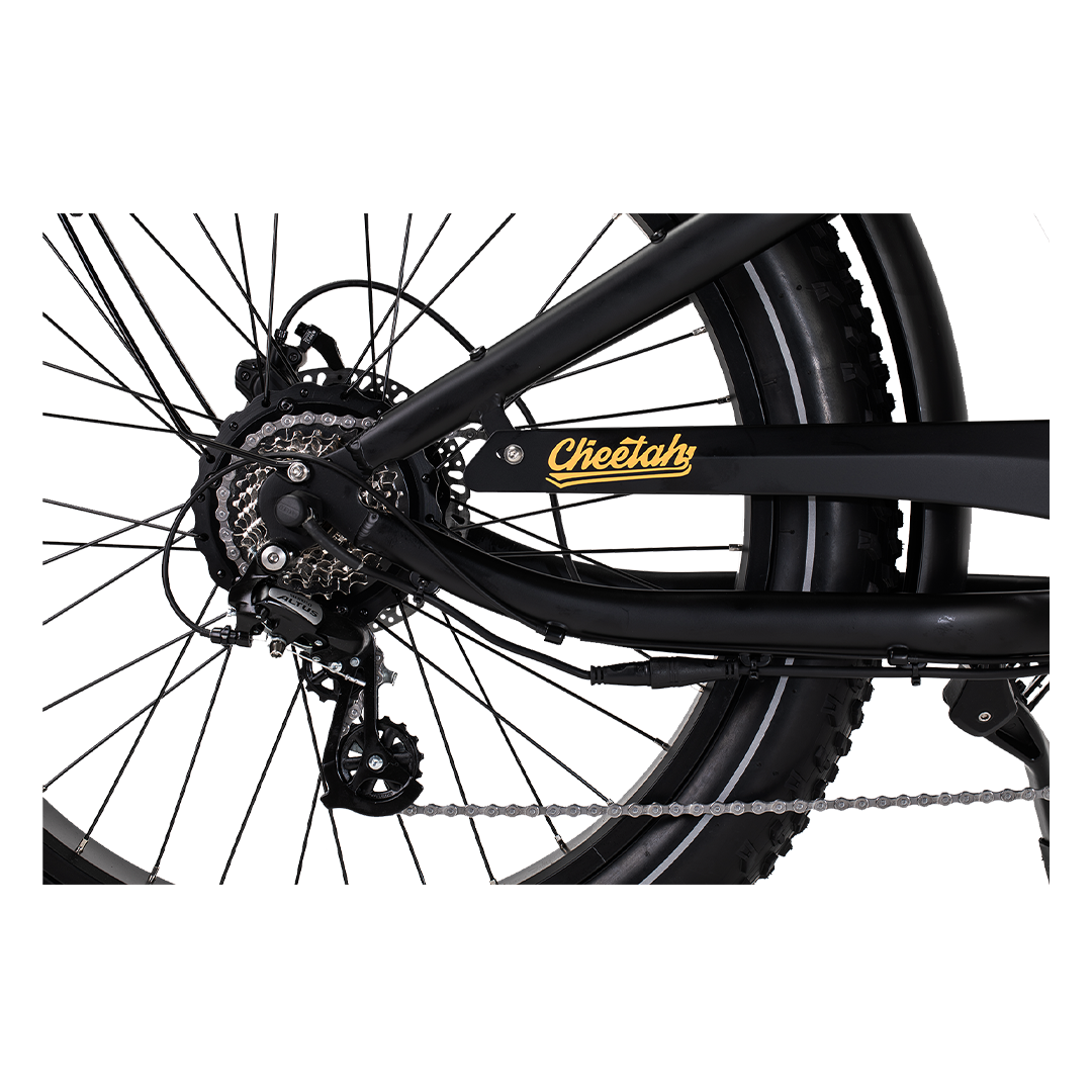 Revi Bikes Cheetah Fat‑Tire Electric Cafe Racer Bike 48v 17.5Ah 60 Mile Range 28mph - 100% Financing Available