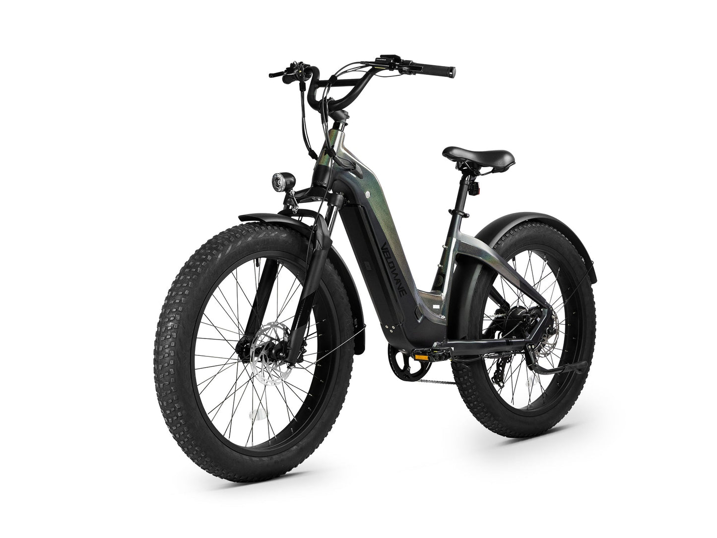 Velowave Grace 2.0 Step-Thru Electric Fat Tire Commuter E-Bike - 48V 20Ah  750W, 28MPH, Range 80 Miles, Torque Sensor, Dual Hydraulic Brakes, Hydraulic Suspension - 100% Financing Available!