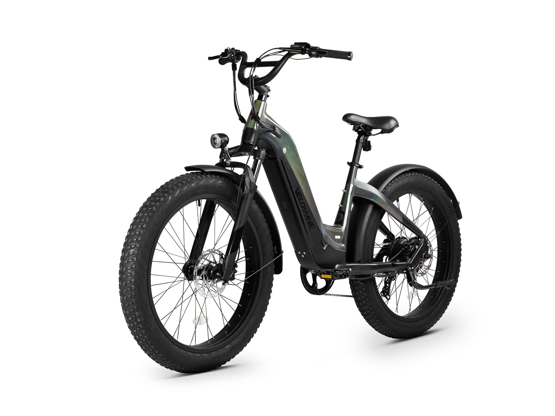 Velowave Grace 2.0 Step-Thru Electric Fat Tire Commuter E-Bike - 48V 20Ah  750W, 28MPH, Range 80 Miles, Torque Sensor, Dual Hydraulic Brakes, Hydraulic Suspension - 100% Financing Available!