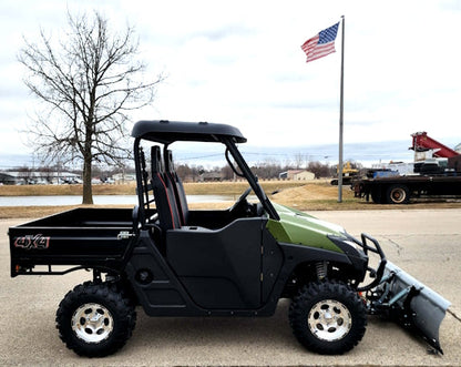 800cc UTV 2 Seater Golf Cart 4x4 Utility Vehicle EFI W/Dump with Plow - Avalanche 800 Green