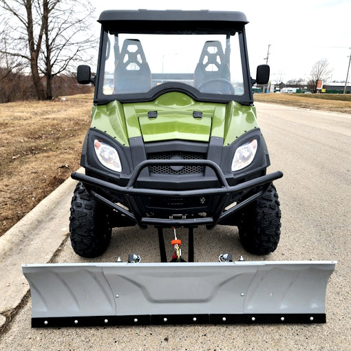 800cc UTV 2 Seater Golf Cart 4x4 Utility Vehicle EFI W/Dump with Plow - Avalanche 800 Green