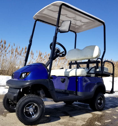 Electric Termite Golf Cart Mini Four Seater Optionally Fully Loaded - BLUE