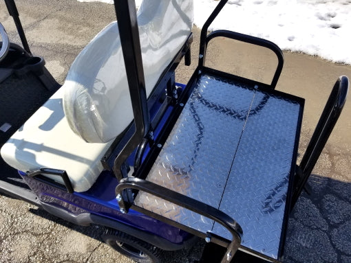 36v Electric Termite Golf Cart Mini Four Seater 4 Seater Optionally Fully Loaded - BLUE