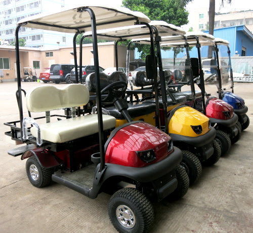 Electric Termite Golf Cart Mini Four Seater Optionally Fully Loaded - BLACK