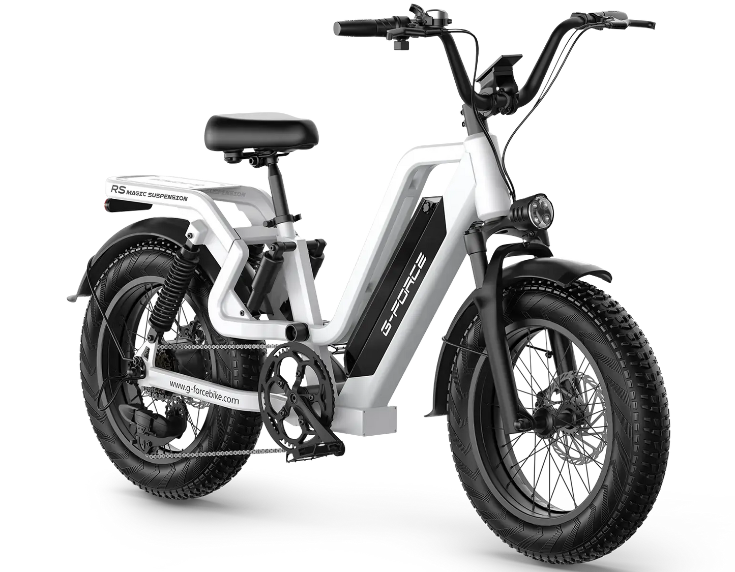 G-FORCE RS ST 750W Full Suspension Fat Tire 48V 750W 60-100 Mile Range Electric Bike with Dual Hydraulic Brakes - 100% Financing Available!