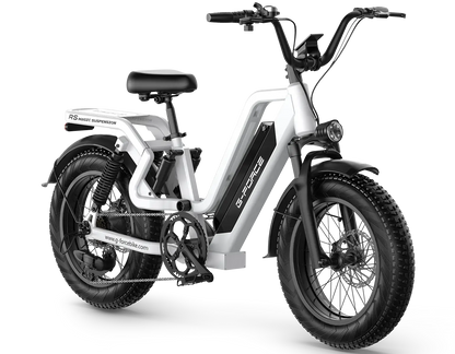G-FORCE RS ST 750W Full Suspension Fat Tire 48V 750W 60-100 Mile Range Electric Bike with Dual Hydraulic Brakes - 100% Financing Available!