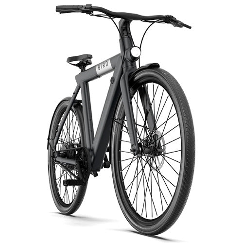 Bird - A-Frame eBike, 500Watt Motor Electric Bike, 50mi Max Range, Embedded Dash Display, Removable Battery, and App Compatible Moped With Pedals 182 - Grey