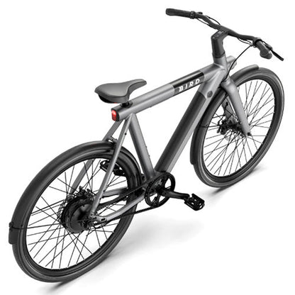 Bird - A-Frame eBike, 500Watt Motor Electric Bike, 50mi Max Range, Embedded Dash Display, Removable Battery, and App Compatible Moped With Pedals 182 - Grey