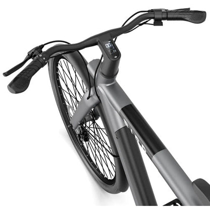 Bird - A-Frame eBike, 500Watt Motor Electric Bike, 50mi Max Range, Embedded Dash Display, Removable Battery, and App Compatible Moped With Pedals 182 - Grey