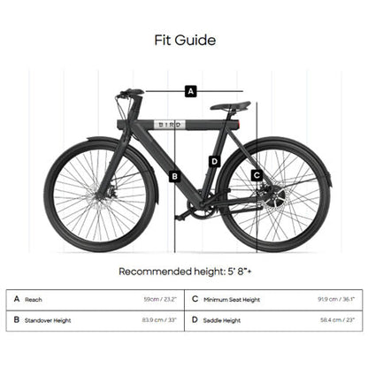 Bird - A-Frame eBike, 500Watt Motor Electric Bike, 50mi Max Range, Embedded Dash Display, Removable Battery, and App Compatible