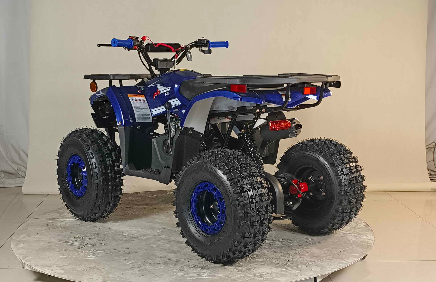 Vitacci Phantom 125cc, Mid Size ATV 12 and up, Automatic Transmission with Reverse, PZ20 Carb,Electric Start, 4 Stroke, LED Head Lights, Throttle limiter