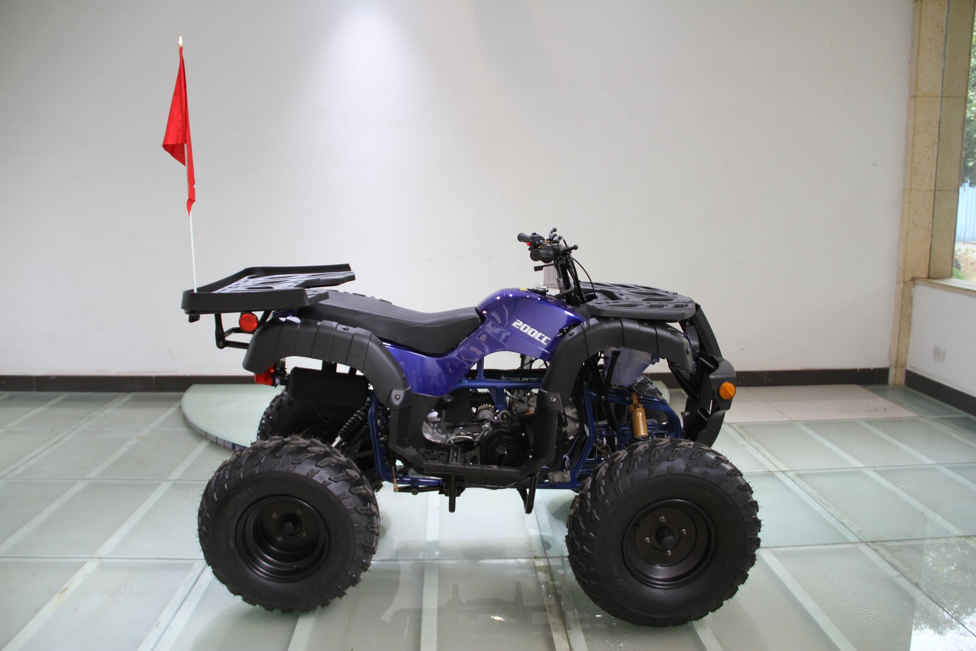 RPS Desert 200 Utility 200ATV-21 Adult ATV - 149cc, Automatic, Reverse, 21" Tires, Dual Racks, LED Lights with Free Battery Charge, up to $49 value