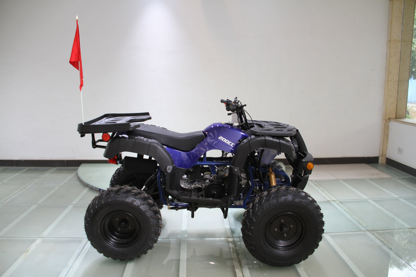 RPS Desert 200 Utility 200ATV-21 Adult ATV - 149cc, Automatic, Reverse, 21" Tires, Dual Racks, LED Lights with Free Battery Charge, up to $49 value