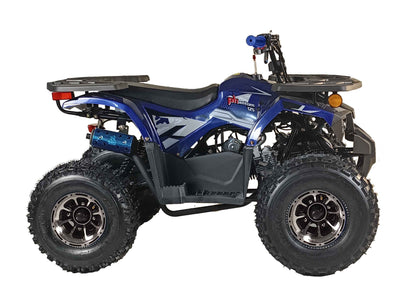 Vitacci Phantom 125cc with Aluminum Rims, Mid Size Youth ATV, Automatic with Reverse, Double Arm Suspension, CDI Ignition, 4 Stroke Air Cooled.