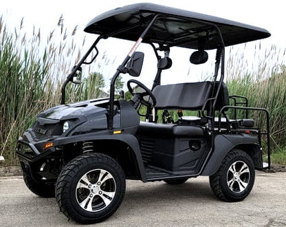 GSI - 200cc GVX -  Gas Golf Cart UTV Hybrid Linhai Big Hammer 200 GVX Side by Side UTV With Custom Rims/Tires - XY200U-B