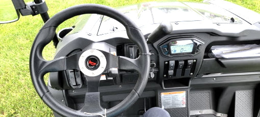 GSI - 200cc GVX -  Gas Golf Cart UTV Hybrid Linhai Big Hammer 200 GVX Side by Side UTV With Custom Rims/Tires - XY200U-B