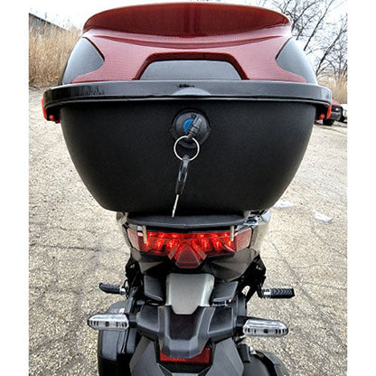 200cc 4 Stroke EFI Gas Moped Scooter W/ LED Lights - CLASH 200 BLACK Without Pedals 182