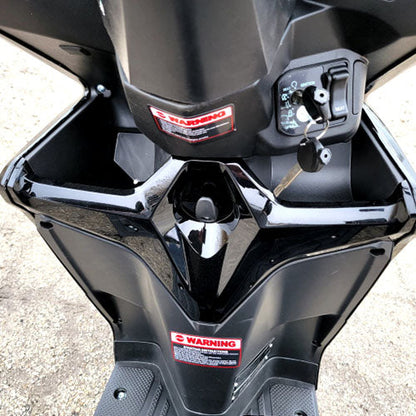 200cc 4 Stroke EFI Gas Moped Scooter W/ LED Lights - CLASH 200 BLACK Without Pedals 182