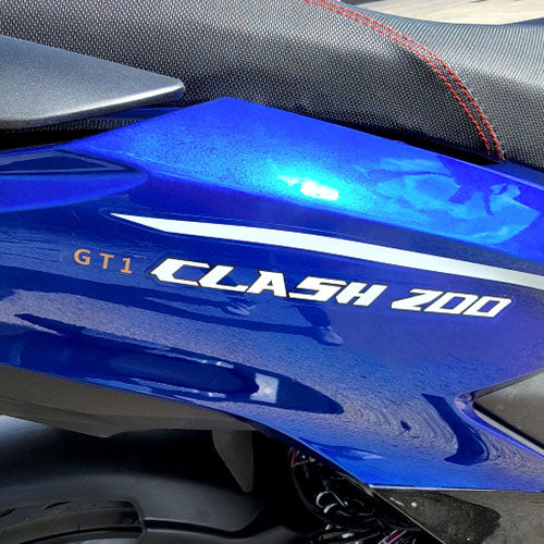 GSI - 200cc Gas 4 Stroke EFI Gas Moped Scooter W/ LED Lights - CLASH 200