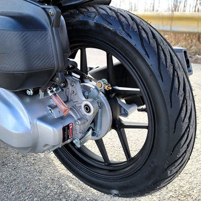 200cc 4 Stroke EFI Gas Moped Scooter W/ LED Lights - CLASH 200 BLUE Without Pedals 182
